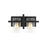 Sea Gull Lighting Mitte 2 Light Bath Vanity, Midnight Black/Clear - 4441502-112