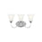 Sea Gull Lighting Holman 3 Light Bath Vanity, Chrome/Satin Etched - 44807-05