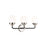 Sea Gull Lighting Cafe 3 Light Wall/Bath, 60W, Nickel/Etched/White - 4487903-962