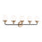 Sea Gull Lighting Cafe 5 Light Wall/Bath, 60W, Bronze/Etched/White - 4487905-848