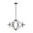 Sea Gull Lighting Wyn Small 12 Light Chandelier, Midnight Black - 5106712-112