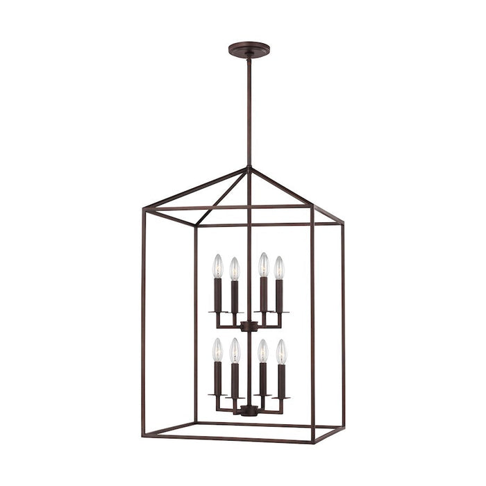 Sea Gull Lighting Perryton 8 Light 19" Pendant, Bronze - 5115008-710