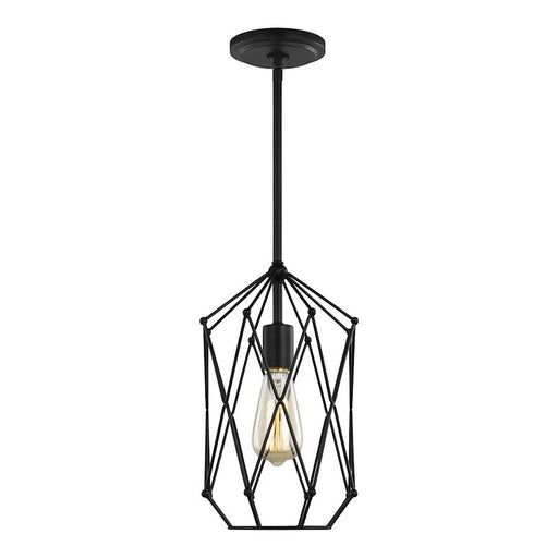 Sea Gull Lighting Zarra 1 Light Lantern, Midnight Black - 5134101-112