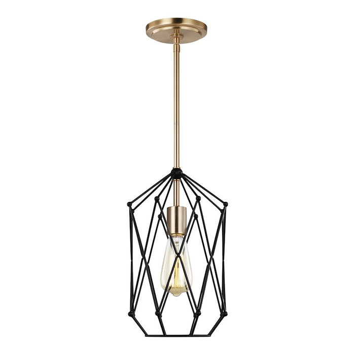 Sea Gull Lighting Zarra 1 Light Lantern, Satin Brass - 5134101-848