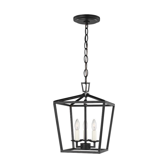 Sea Gull Lighting Dianna 3 LT Mini Lantern, Midnight Black - 5192603-112