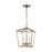 Sea Gull Lighting Dianna 3 LT Mini Lantern, Satin Brass - 5192603-848