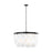 Sea Gull Lighting Mellita 8 Light Pendant, Midnight Black/Satin - 5202508-112