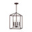 Sea Gull Lighting Perryton 4 Light 12" Pendant, Bronze - 5215004-710