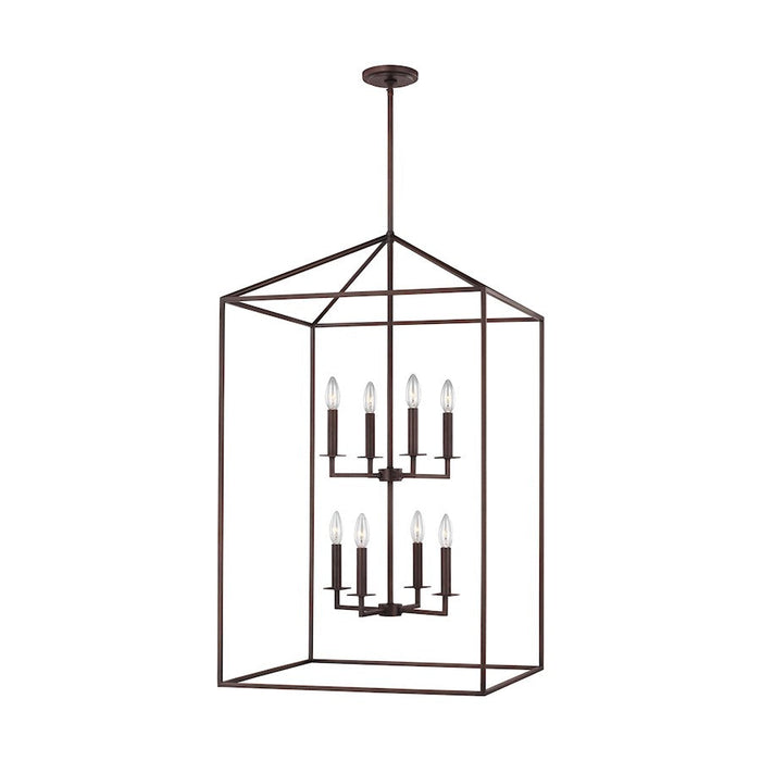 Sea Gull Lighting Perryton 8 Light 22" Pendant, Bronze - 5315008-710