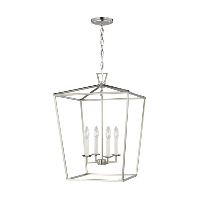 Sea Gull Lighting Dianna 4 Light Medium Lantern, 60W, Nickel - 5392604-962