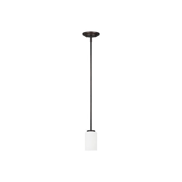 Sea Gull Lighting Oslo 1 Light Mini-Pendant, Burnt Sienna/Cased - 61160-710