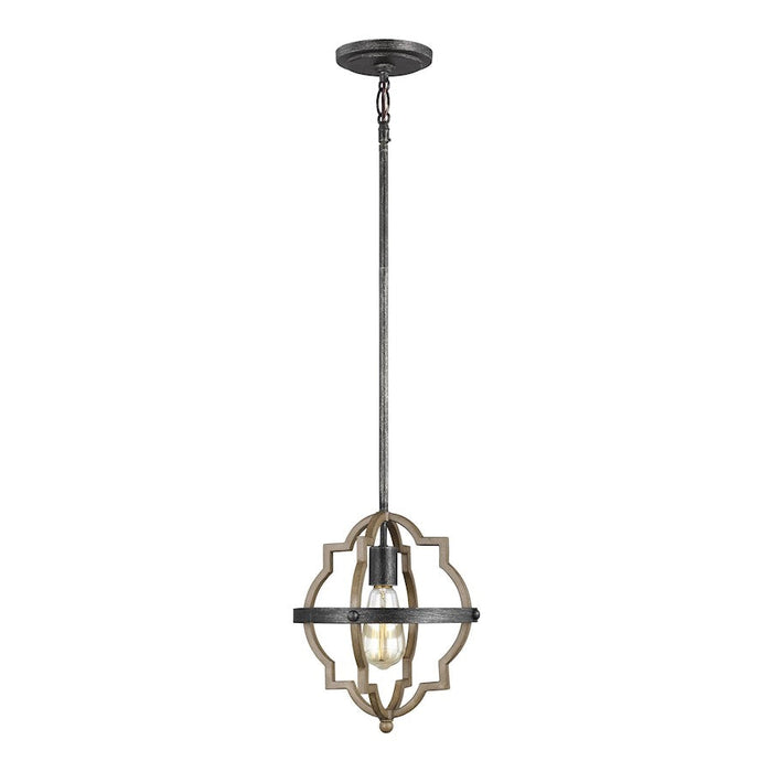 Sea Gull Lighting Socorro1 Light Mini-Pendant, Stardust - 6124901-846