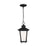 Sea Gull Cape May 1 Light Outdoor Pendant, Black/Etched/White Inside - 62240-12