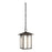 Sea Gull Tomek 1 Light Outdoor Pendant, Bronze/Etched/White Inside - 6252701-71