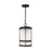 Sea Gull Wilburn 1 Light Outdoor Pendant Lantern, Bronze/Satin - 6290901-71