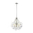 Sea Gull Lighting Bronzeville 3 LT Pendant, Nickel/Clear - 6514303-962