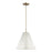 Sea Gull Lighting Gordon 1 LT Small Pendant, White/White - 6585101-817