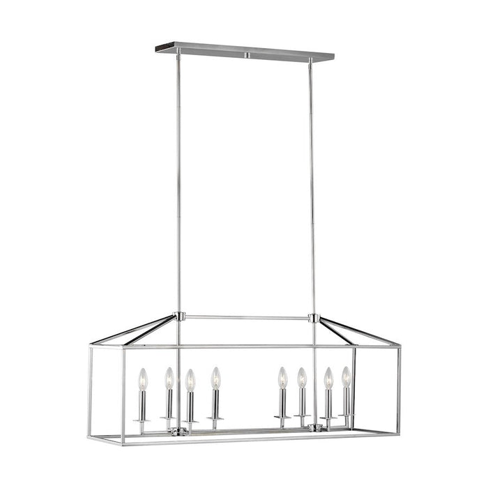 Sea Gull Lighting Perryton 8 Light Island Pendant, Chrome - 6615008-05