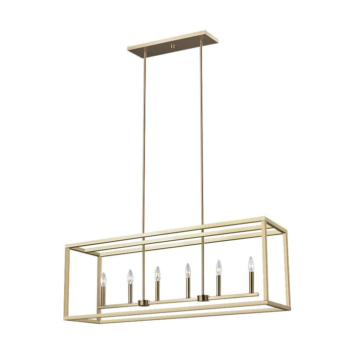 Sea Gull Lighting Moffet Street 6 Light Island Pendant, Bronze - 6634506-848