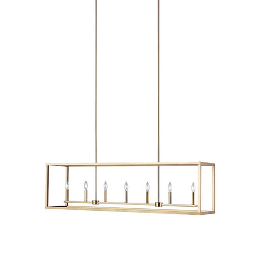 Sea Gull Moffet Street Long 7 Light Island Pendant, Satin Bronze - 6634507-848