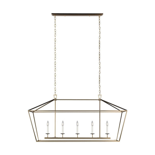 Sea Gull Lighting Dianna 5 Light Medium Linear Chandelier, Bronze - 6692605-848