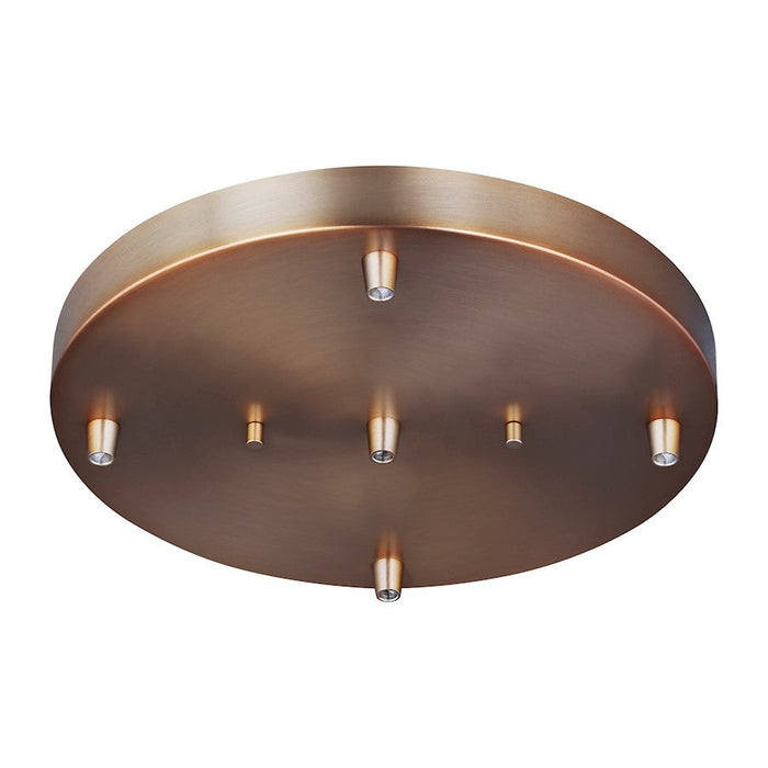 Sea Gull Lighting Towner 5 LT Cluster Canopy, Satin Brass - 7449405-848