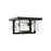 Sea Gull Lighting Mitte 2 Light Flush Mount, Midnight Black/Clear - 7541502-112