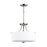 Sea Gull Lighting Canfield 3 LT Semi-Flush, Nickel/Etched/White - 7728803-962