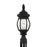 Sea Gull Wynfield Small 1-LT Outdoor Post Lantern, Black/Clear/Clear - 82202-12