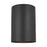 Sea Gull Outdoor Cylinders Small 1-LT Outdoor Wall Lantern, Black - 8313801-12