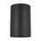 Sea Gull Outdoor Cylinders Large 1-LT Outdoor Wall Lantern, Black - 8313901-12