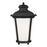 Sea Gull Cape May XL 1 Light Outdoor Wall Lantern, Black/White - 88244-12