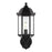 Sea Gull Sevier Medium Up Light Outdoor Wall Lantern, Black/Clear - 8838701-12