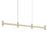 Sonneman Systema Staccato 4-Lt Linear Pendant, Painted Brass/Frosted - 1784-14