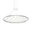 Sonneman Constellation 1 Light 49" Pendant, Bright Aluminum/Clear - 1898-16C