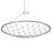 Sonneman Constellation 1 Light 60" Pendant, Bright Aluminum/Clear - 1899-16C