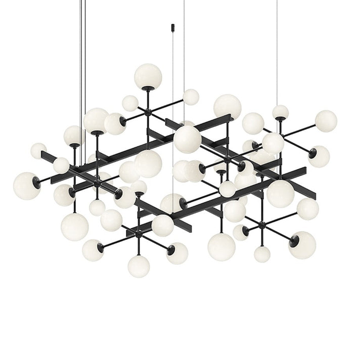 Sonneman Nebula Square LED Pendant, Satin Black - 2065-25