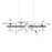 Sonneman Nebula LED Bar Pendant, Satin Black - 2066-25