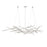 Sonneman Constellation 25 Light Chandelier, Satin Nickel/Clear - 2155-13C-27