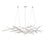 Sonneman Constellation 25 Light Chandelier, Satin Nickel/White - 2155-13W-27