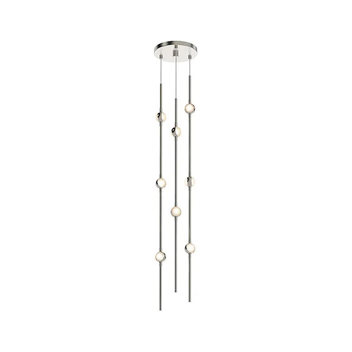 Sonneman Constellation 8 Light Pendant, Satin Nickel/Clear - 2161-13C-S-27-J20