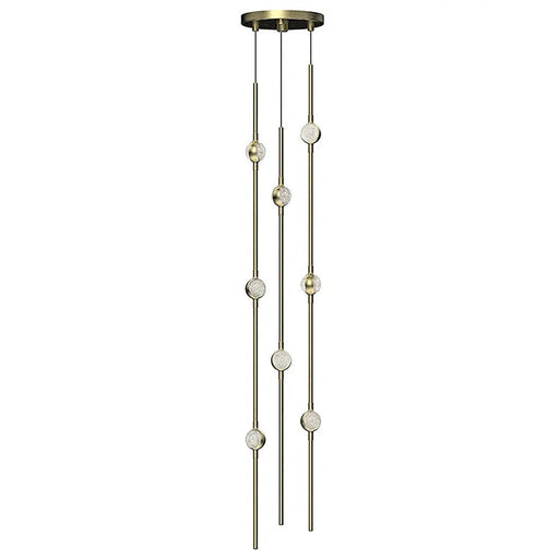 Sonneman Constellation 8 Light Pendant, 2700K, Brass/Clear - 2161-38C-S-27-J20