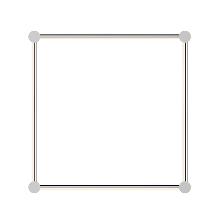 Sonneman Purolinear 360 24" Square LED Wall Bar, Chrome - 23QPCSR22R120PHA