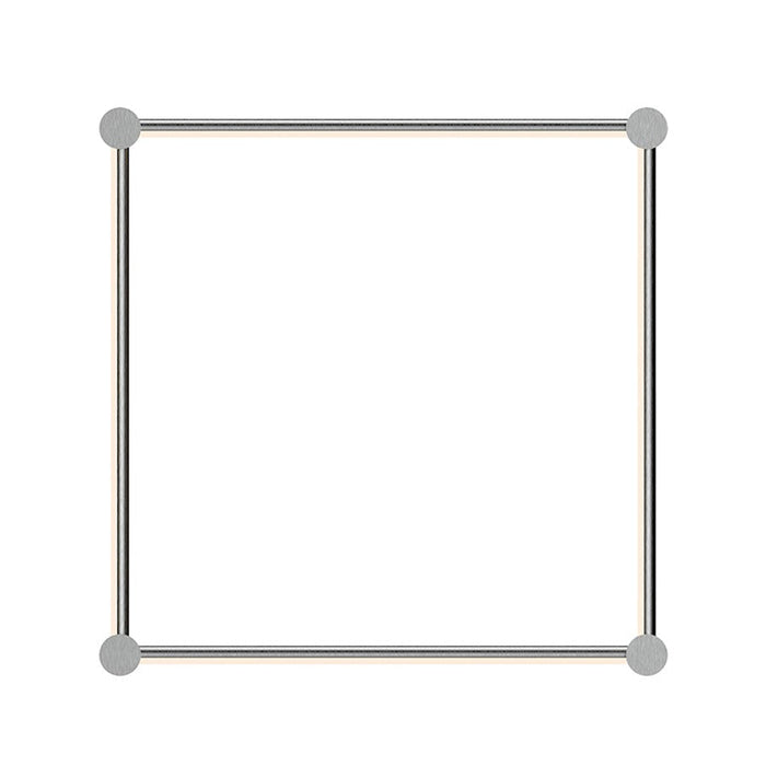 Sonneman Purolinear 360 24" Square LED Wall Bar, Satin Chrome - 23QSCSR22R120PHA