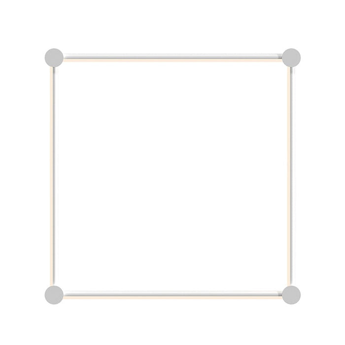 Sonneman Purolinear 360 24" Square LED Wall Bar, Satin White - 23QSWSR22R120PHA