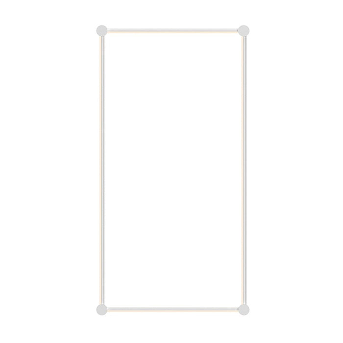 Sonneman Purolinear 360 24"/48" Rectangle LED Wall Bar, White - 23QSWSR24R120PHA