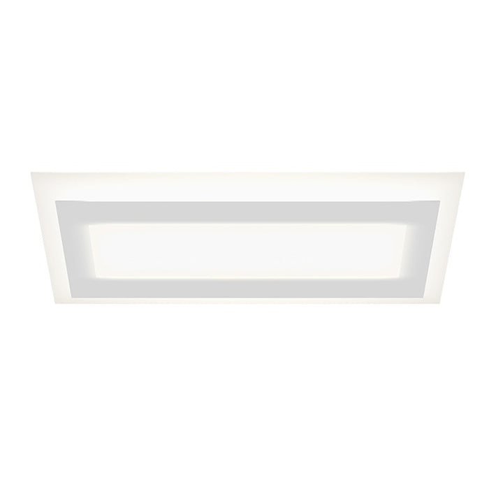 Sonneman Offset 36" Rectangle LED Surface Mount, Textured White - 2733-98