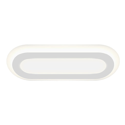 Sonneman Offset 36" Racetrack LED Surface Mount, Textured White - 2737-98