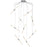 Sonneman Ballet 9 Light Spreader LED Pendant, Bright Aluminum/Frosted - 2894-16