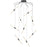 Sonneman Ballet 9 Light Spreader LED Pendant, Black/Frosted Shade - 2894-25